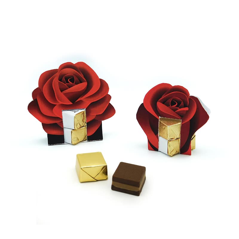 Cortados con forma de rosa